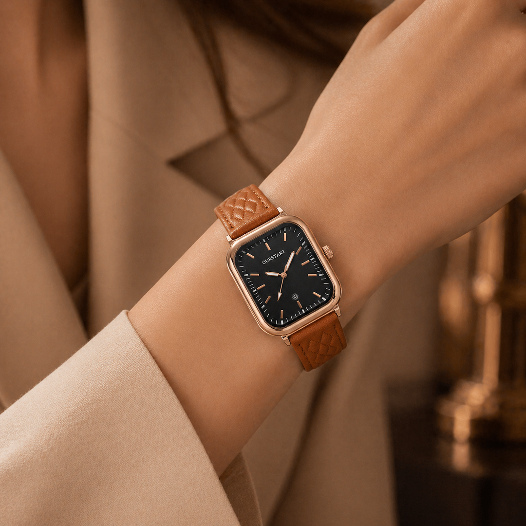 Aviana Leather Wristwatch