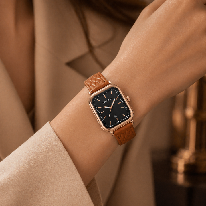 Aviana Leather Wristwatch