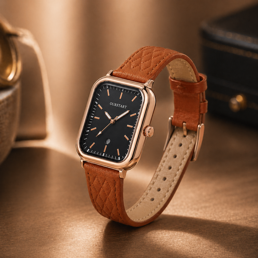Aviana Leather Wristwatch