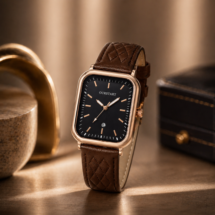 Aviana Leather Wristwatch