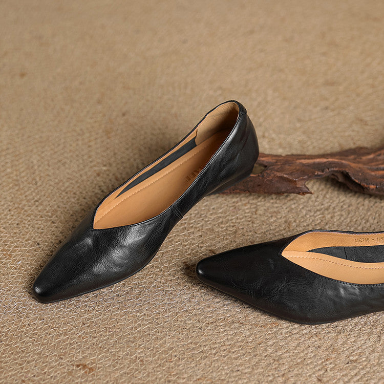 Alis Genuine Leather Flats
