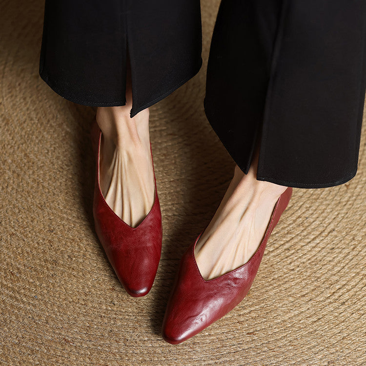 Alis Genuine Leather Flats