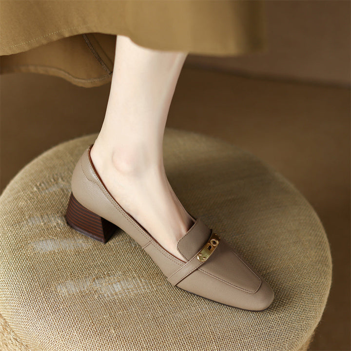 Marcella Genuine Leather Heels