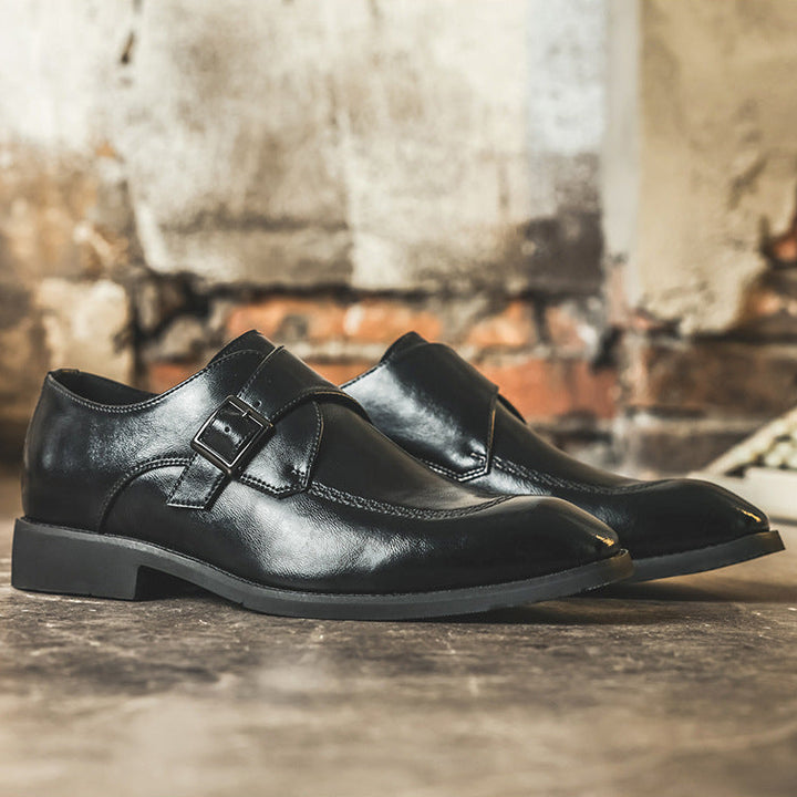 Vicenza Leather Monk Strap Loafers