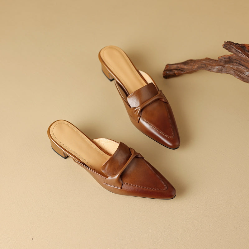 Antonia Leather Mules