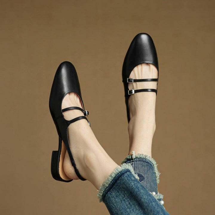 Paris Leather Flats