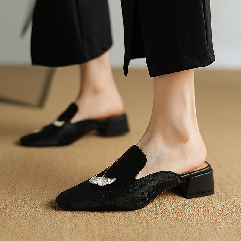 Solea Velvet Mules