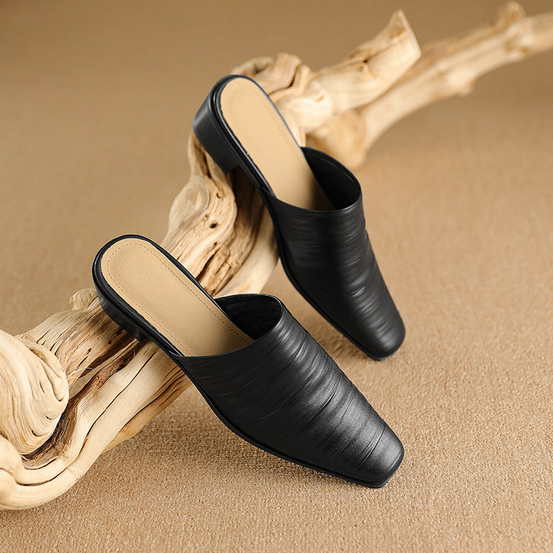Melrose Genuine Leather Mules