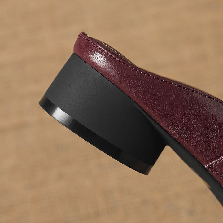 Renelle Genuine Leather Mules