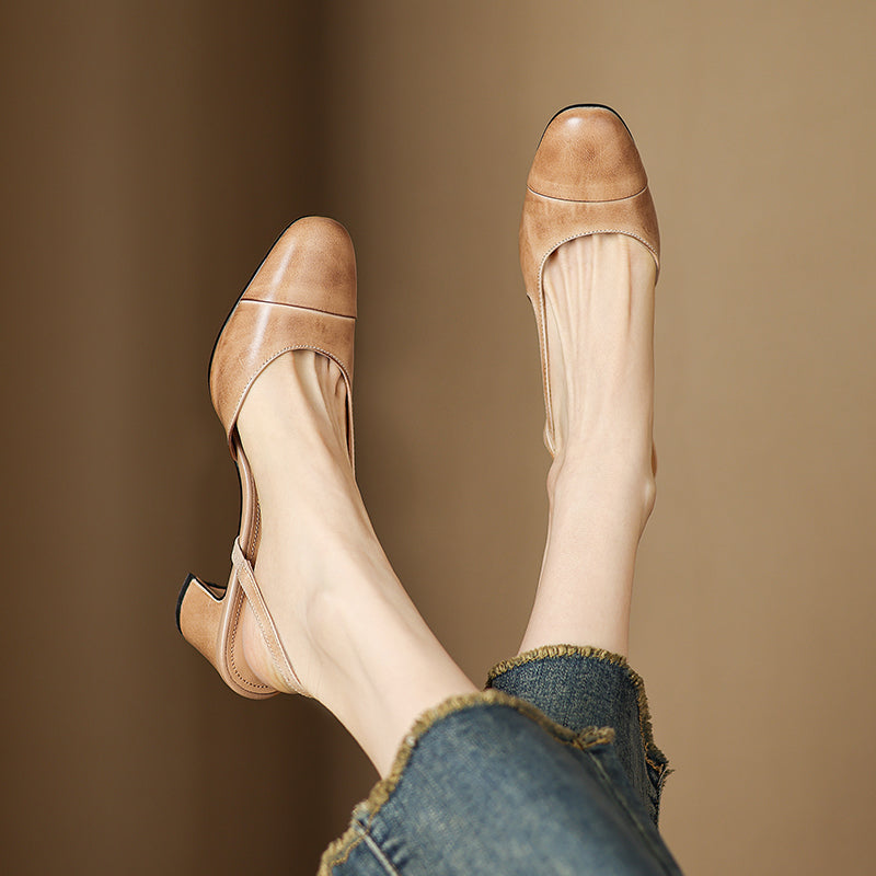 Capri Leather Heels