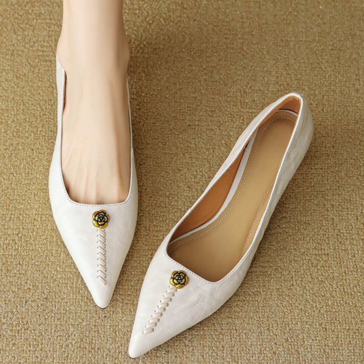 Mila Hart Leather Heels