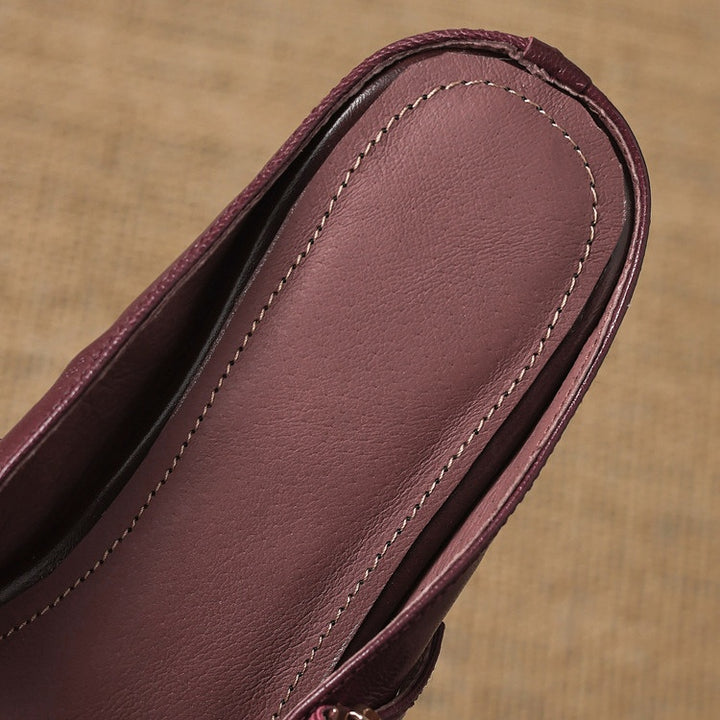 Renelle Genuine Leather Mules