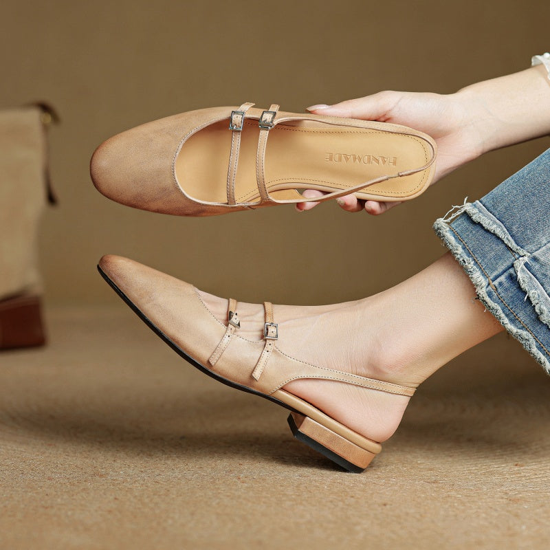 Paris Leather Flats