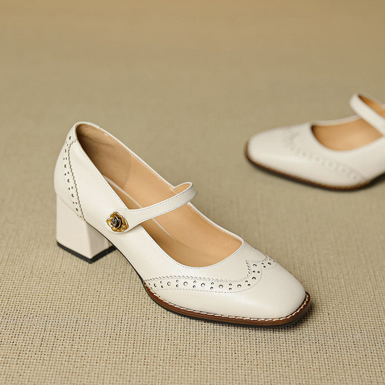 Nerana Leather Heels