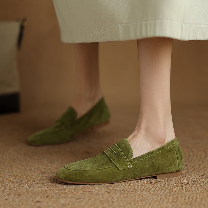 Elara Suede Loafers