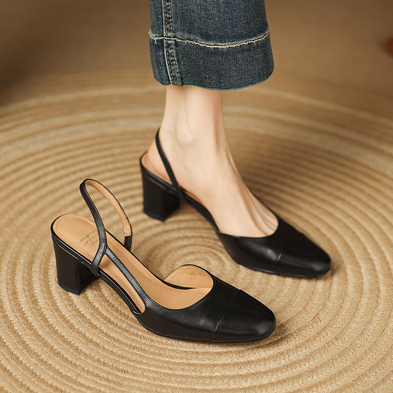 Capri Leather Heels