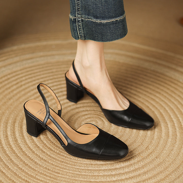 Capri Leather Heels
