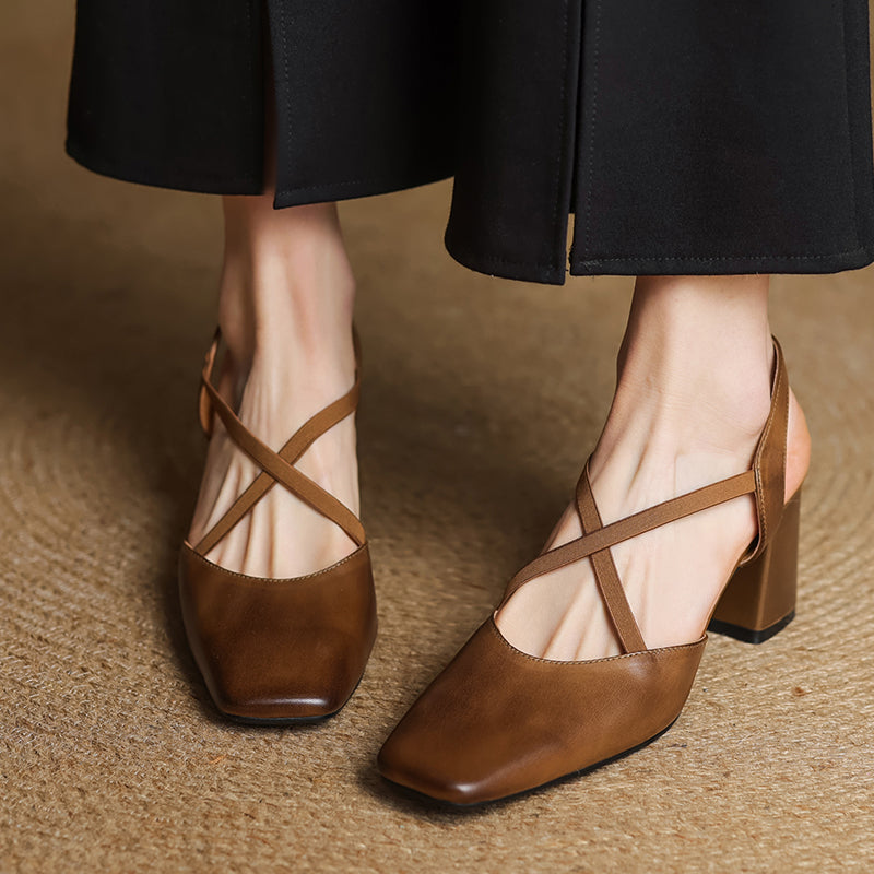 Paloma Leather Heels