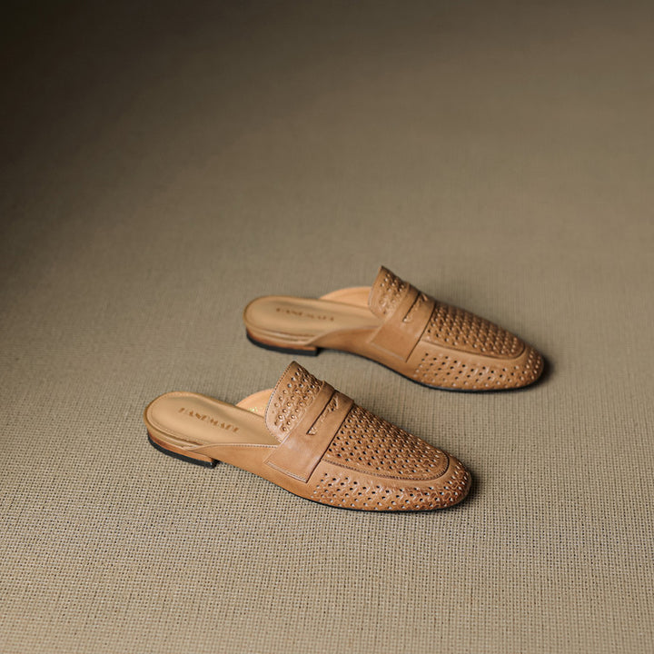 Lindos Leather Mules