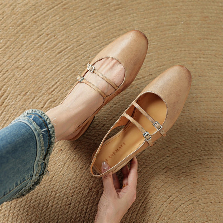 Paris Leather Flats