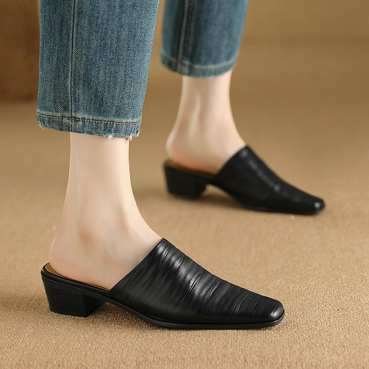 Melrose Genuine Leather Mules