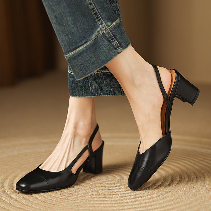 Capri Leather Heels
