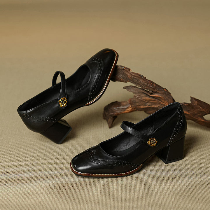 Nerana Leather Heels