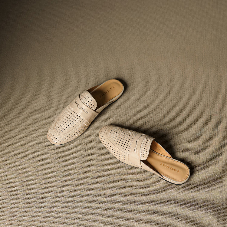 Lindos Leather Mules