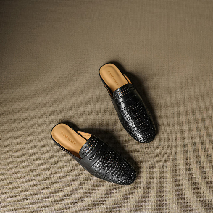 Lindos Leather Mules