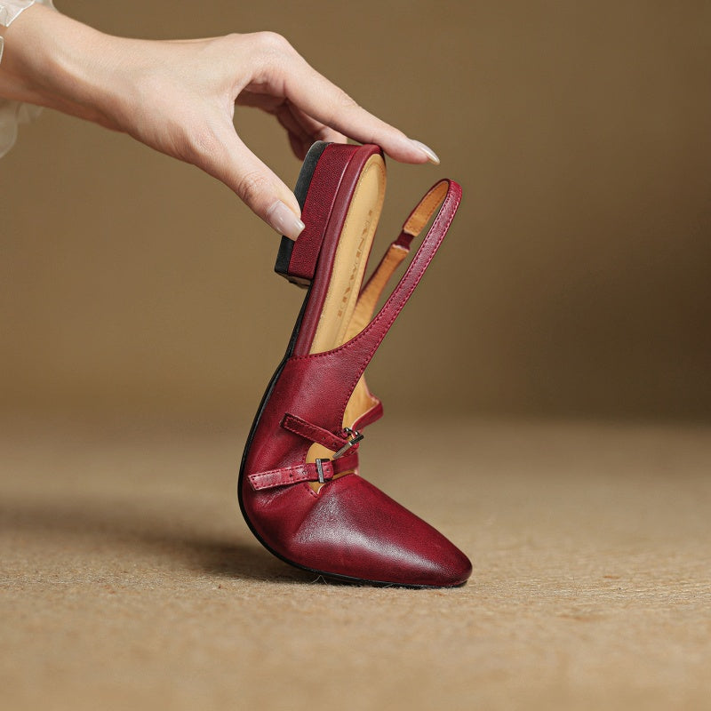 Paris Leather Flats