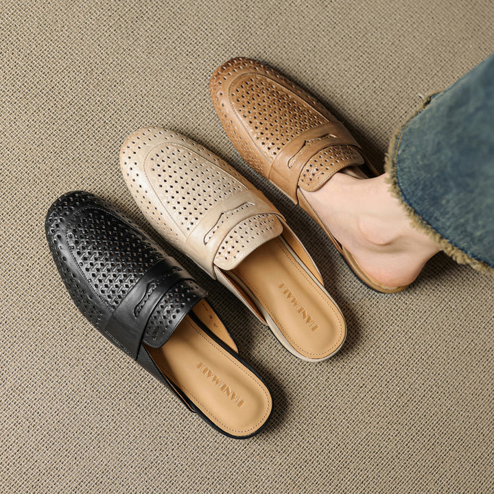 Lindos Leather Mules