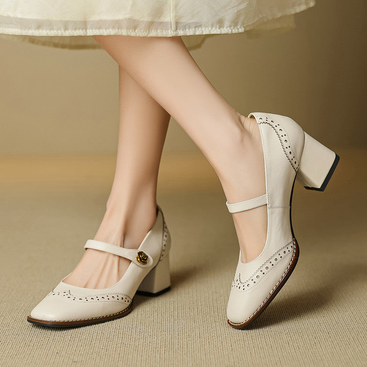 Nerana Leather Heels