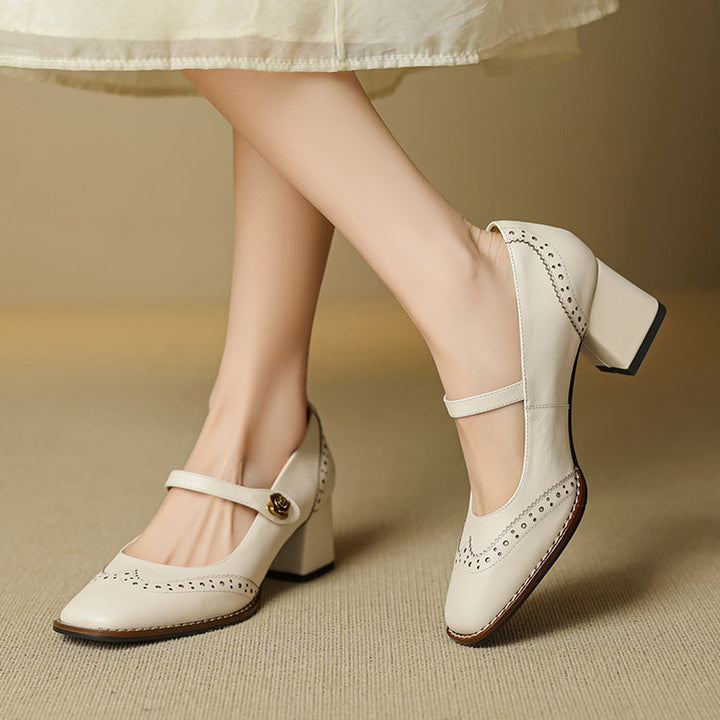 Nerana Leather Heels