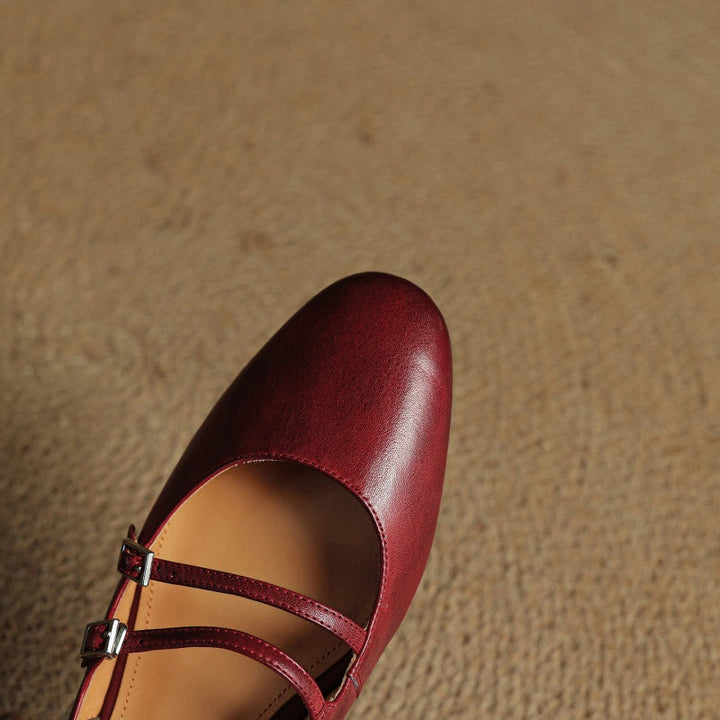 Paris Leather Flats