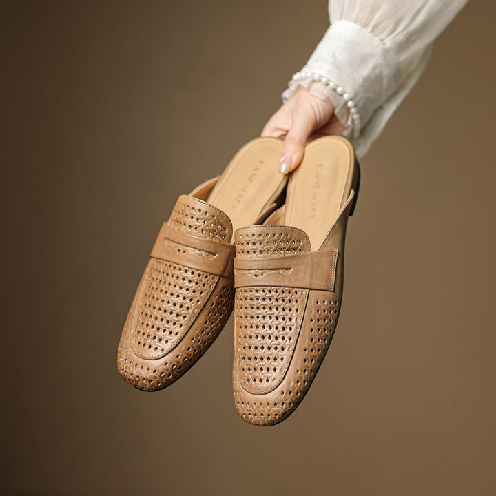 Lindos Leather Mules