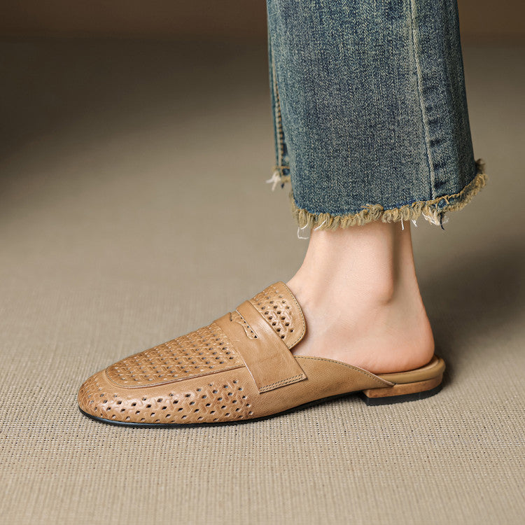 Lindos Leather Mules