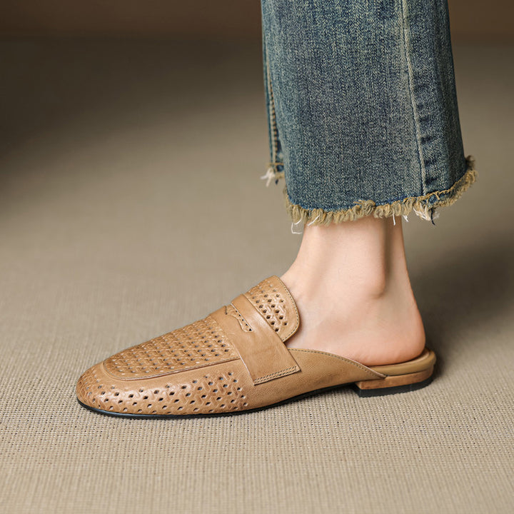 Lindos Leather Mules