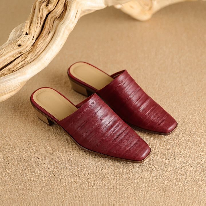 Melrose Genuine Leather Mules