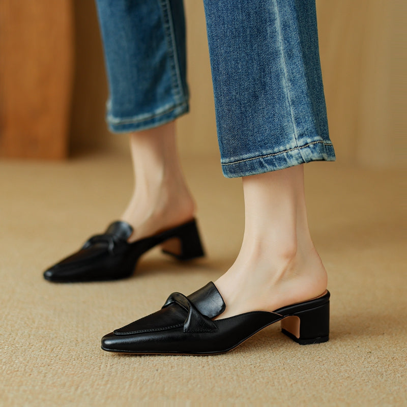 Antonia Leather Mules