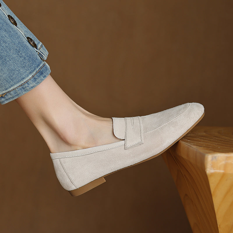 Elara Suede Loafers