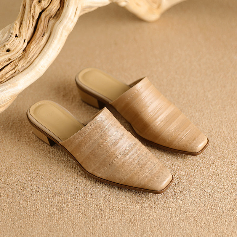 Melrose Genuine Leather Mules