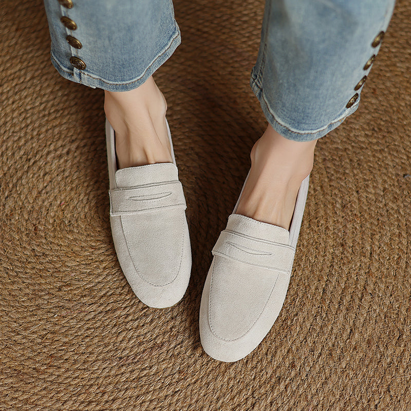 Elara Suede Loafers