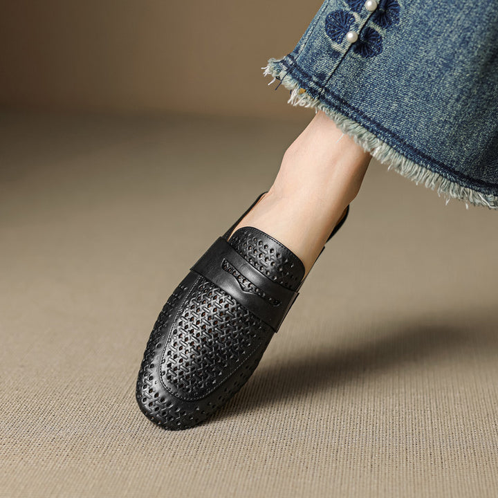 Lindos Leather Mules