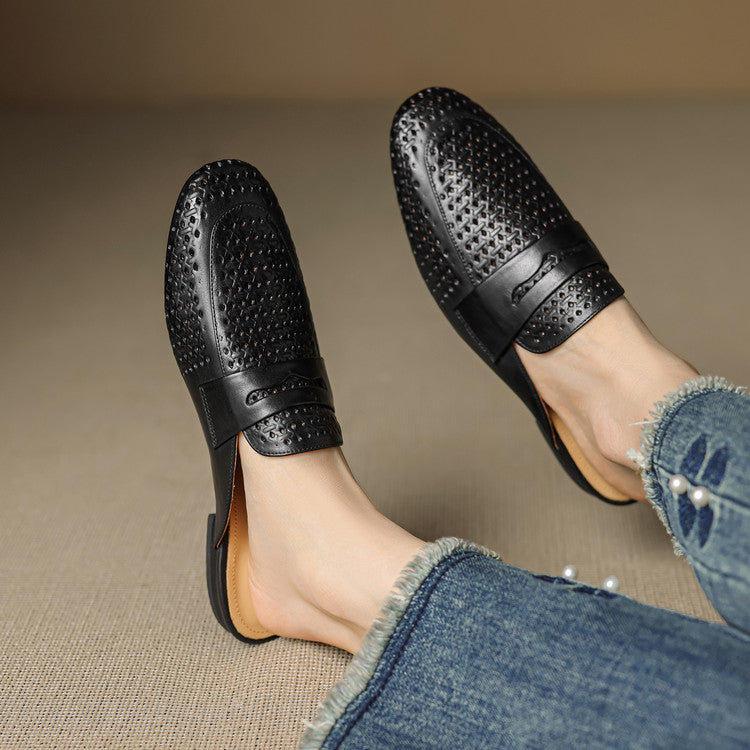 Lindos Leather Mules