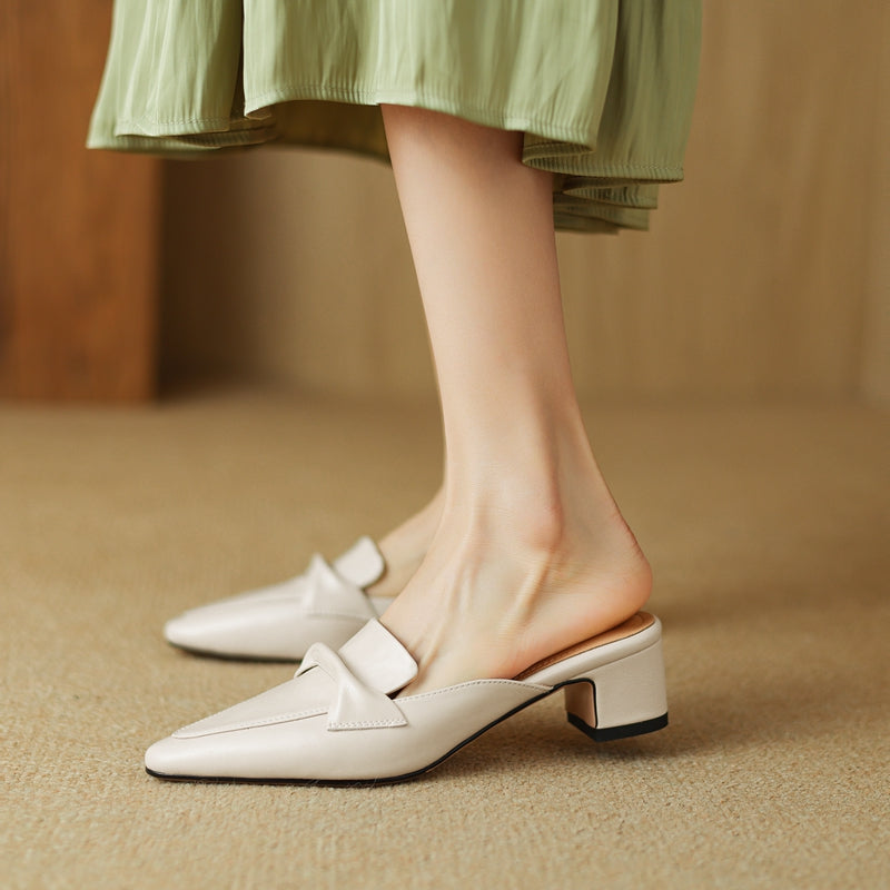 Antonia Leather Mules