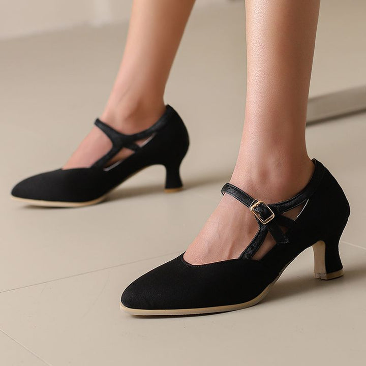 Charlotte Suede Heels