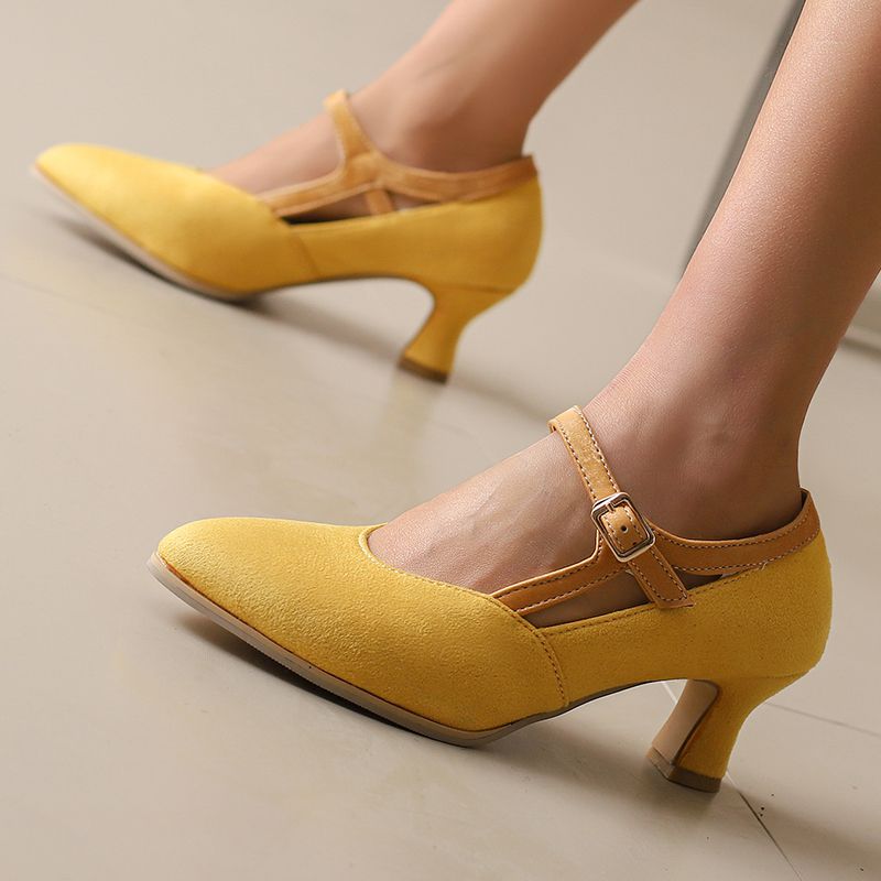 Charlotte Suede Heels