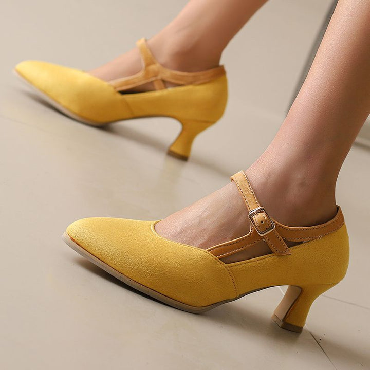 Charlotte Suede Heels
