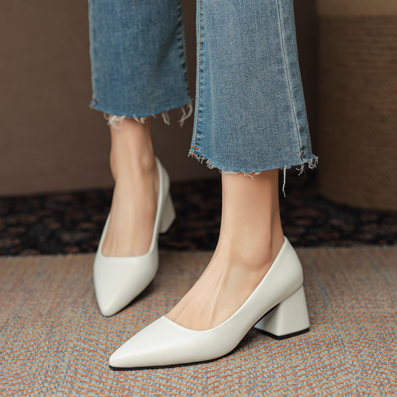 Madeline Leather Heels
