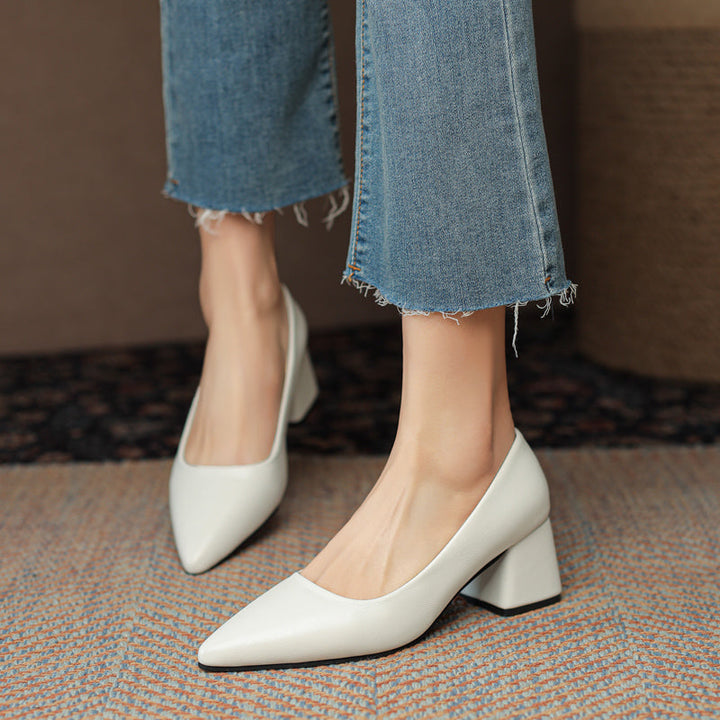 Madeline Leather Heels